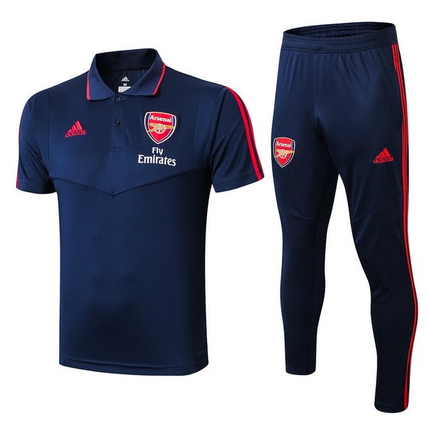 Polo Arsenal Komplett Set 2019-20 Blau Marine Fussballtrikots Günstig